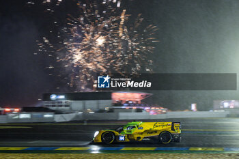 2024-06-15 - 34 SMIECHOWSKI Jakub (pol), LOMKO Vladislav (grd), NOVALAK Clément (fra), Inter Europol Competition, Oreca 07 - Gibson #34, LMP2, action during the 2024 24 Hours of Le Mans, 4th round of the 2024 FIA World Endurance Championship, on the Circuit des 24 Heures du Mans, from June 15 to 16, 2024 in Le Mans, France - 24 HEURES DU MANS 2024 - RACE - ENDURANCE - MOTORS