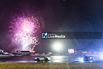 2024-06-15 - 92 MALYKHIN Aliaksandr (kna), STURM Joel (ger), BACHLER Klaus (aut), Manthey Purerxcing, Porsche 911 GT3 R #91, LM GT3, FIA WEC, action during the 2024 24 Hours of Le Mans, 4th round of the 2024 FIA World Endurance Championship, on the Circuit des 24 Heures du Mans, from June 15 to 16, 2024 in Le Mans, France - 24 HEURES DU MANS 2024 - RACE - ENDURANCE - MOTORS