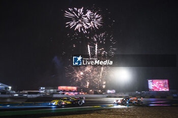 2024-06-15 - 03 BOURDAIS Sébastien (fra), VAN DER ZANDE Renger (ned), DIXON Scott (nzl), Cadillac Racing, Cadillac V-Series.R #03, Hypercar, 33 MATTSCHULL Alexander (ger), BINDER René (aut), HORR Laurents (ger), DKR Engineering, Oreca 07 - Gibson #33, LMP2 PRO/AM, action during the 2024 24 Hours of Le Mans, 4th round of the 2024 FIA World Endurance Championship, on the Circuit des 24 Heures du Mans, from June 15 to 16, 2024 in Le Mans, France - 24 HEURES DU MANS 2024 - RACE - ENDURANCE - MOTORS