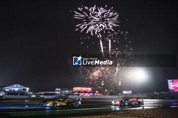 2024-06-15 - 03 BOURDAIS Sébastien (fra), VAN DER ZANDE Renger (ned), DIXON Scott (nzl), Cadillac Racing, Cadillac V-Series.R #03, Hypercar, 33 MATTSCHULL Alexander (ger), BINDER René (aut), HORR Laurents (ger), DKR Engineering, Oreca 07 - Gibson #33, LMP2 PRO/AM, action during the 2024 24 Hours of Le Mans, 4th round of the 2024 FIA World Endurance Championship, on the Circuit des 24 Heures du Mans, from June 15 to 16, 2024 in Le Mans, France - 24 HEURES DU MANS 2024 - RACE - ENDURANCE - MOTORS