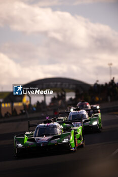 2024-06-15 - 63 BORTOLOTTI Mirko (ita), MORTARA Edoardo (ita), KVYAT Daniil, Lamborghini Iron Lynx, Lamborghini SC63 #63, Hypercar, FIA WEC, 19 GROSJEAN Romain (fra), CALDARELLI Andrea (ita), CAIROLI Matteo (ita), Lamborghini Iron Lynx, Lamborghini SC63 #19, Hypercar, action during the 2024 24 Hours of Le Mans, 4th round of the 2024 FIA World Endurance Championship, on the Circuit des 24 Heures du Mans, from June 15 to 16, 2024 in Le Mans, France - 24 HEURES DU MANS 2024 - RACE - ENDURANCE - MOTORS