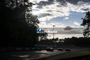 2024-06-15 - 77 BARKER Ben (gbr), HARDWICK Ryan (usa), ROBICHON Zacharie (can), Proton Competition, Ford Mustang GT3 #77, LM GT3, FIA WEC, action during the 2024 24 Hours of Le Mans, 4th round of the 2024 FIA World Endurance Championship, on the Circuit des 24 Heures du Mans, from June 15 to 16, 2024 in Le Mans, France - 24 HEURES DU MANS 2024 - RACE - ENDURANCE - MOTORS