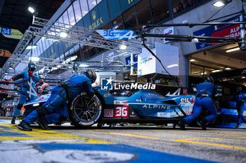 2024-06-15 - 36 VAXIVIERE Matthieu (fra), SCHUMACHER Mick (ger), LAPIERRE Nicolas (fra), Alpine Endurance Team, Alpine A424 #36, Hypercar, FIA WEC, action during the 2024 24 Hours of Le Mans, 4th round of the 2024 FIA World Endurance Championship, on the Circuit des 24 Heures du Mans, from June 15 to 16, 2024 in Le Mans, France - 24 HEURES DU MANS 2024 - RACE - ENDURANCE - MOTORS