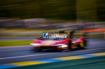 2024-06-15 - 50 FUOCO Antonio (ita), MOLINA Miguel (spa), NIELSEN Nicklas (dnk), Ferrari AF Corse, Ferrari 499P #50, Hypercar, FIA WEC, action during the 2024 24 Hours of Le Mans, 4th round of the 2024 FIA World Endurance Championship, on the Circuit des 24 Heures du Mans, from June 15 to 16, 2024 in Le Mans, France - 24 HEURES DU MANS 2024 - RACE - ENDURANCE - MOTORS