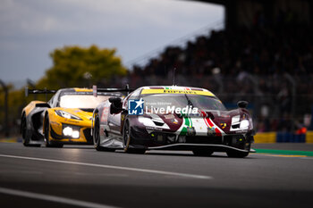 2024-06-15 - 155 LAURSEN Johnny (dnk), LAURSEN Conrad (dnk), TAYLOR Jordan (usa), Spirit of Race, Ferrari 296 LMGT3 #155, LM GT3, action during the 2024 24 Hours of Le Mans, 4th round of the 2024 FIA World Endurance Championship, on the Circuit des 24 Heures du Mans, from June 15 to 16, 2024 in Le Mans, France - 24 HEURES DU MANS 2024 - RACE - ENDURANCE - MOTORS