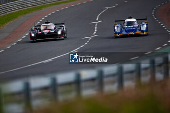 2024-06-15 - 08 BUEMI Sébastien (swi), HARTLEY Brendon (nzl), HIRAKAWA Ryo (jpn), Toyota Gazoo Racing, Toyota GR010 - Hybrid #08, Hypercar, FIA WEC, action 28 LAFARGUE Paul (fra), VAN UITERT Job (nld), DE GERUS Reshad (fra), Idec Sport, Oreca 07 - Gibson #28, LMP2, action during the 2024 24 Hours of Le Mans, 4th round of the 2024 FIA World Endurance Championship, on the Circuit des 24 Heures du Mans, from June 15 to 16, 2024 in Le Mans, France - 24 HEURES DU MANS 2024 - RACE - ENDURANCE - MOTORS