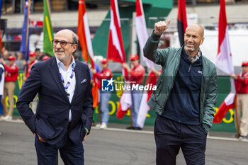 2024-06-15 - MILLE Richard (fra), Président ot the FIA Endurance Commission, ZIDANE Zinedine (fra), Start of the 24 Hours of Le Mans 2024, portrait during the starting grid of the 2024 24 Hours of Le Mans, 4th round of the 2024 FIA World Endurance Championship, on the Circuit des 24 Heures du Mans, on June 15, 2024 in Le Mans, France - 24 HEURES DU MANS 2024 - STARTING GRID - ENDURANCE - MOTORS