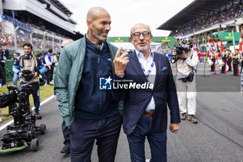 2024-06-15 - ZIDANE Zinedine (fra), Start of the 24 Hours of Le Mans 2024, MILLE Richard (fra), Président ot the FIA Endurance Commission, portrait during the starting grid of the 2024 24 Hours of Le Mans, 4th round of the 2024 FIA World Endurance Championship, on the Circuit des 24 Heures du Mans, on June 15, 2024 in Le Mans, France - 24 HEURES DU MANS 2024 - STARTING GRID - ENDURANCE - MOTORS