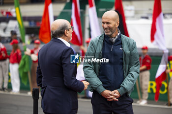 2024-06-15 - MILLE Richard (fra), Président ot the FIA Endurance Commission, ZIDANE Zinedine (fra), Start of the 24 Hours of Le Mans 2024, portrait during the starting grid of the 2024 24 Hours of Le Mans, 4th round of the 2024 FIA World Endurance Championship, on the Circuit des 24 Heures du Mans, on June 15, 2024 in Le Mans, France - 24 HEURES DU MANS 2024 - STARTING GRID - ENDURANCE - MOTORS