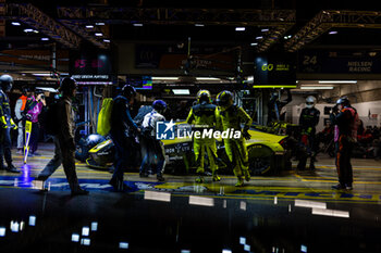 2024-06-16 - 60 SCHIAVONI Claudio (ita), CRESSONI Matteo (ita), PERERA Franck (fra), Iron Lynx, Lamborghini Huracan GT3 Evo2 #60, LM GT3, FIA WEC, action during the 2024 24 Hours of Le Mans, 4th round of the 2024 FIA World Endurance Championship, on the Circuit des 24 Heures du Mans, from June 15 to 16, 2024 in Le Mans, France - 24 HEURES DU MANS 2024 - RACE - ENDURANCE - MOTORS