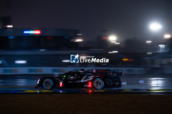 2024-06-16 - 07 LOPEZ José María (arg), KOBAYASHI Kamui (jpn), DE VRIES Nyck (nld), Toyota Gazoo Racing, Toyota GR010 - Hybrid #07, Hypercar, FIA WEC, action during the 2024 24 Hours of Le Mans, 4th round of the 2024 FIA World Endurance Championship, on the Circuit des 24 Heures du Mans, from June 15 to 16, 2024 in Le Mans, France - 24 HEURES DU MANS 2024 - RACE - ENDURANCE - MOTORS