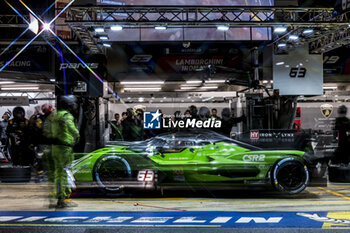 2024-06-16 - 63 BORTOLOTTI Mirko (ita), MORTARA Edoardo (ita), KVYAT Daniil, Lamborghini Iron Lynx, Lamborghini SC63 #63, Hypercar, FIA WEC, action during the 2024 24 Hours of Le Mans, 4th round of the 2024 FIA World Endurance Championship, on the Circuit des 24 Heures du Mans, from June 15 to 16, 2024 in Le Mans, France - 24 HEURES DU MANS 2024 - RACE - ENDURANCE - MOTORS