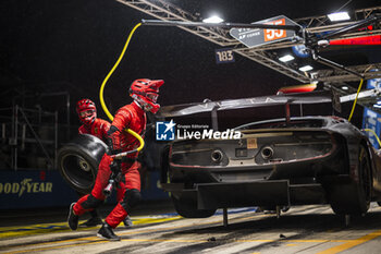 2024-06-16 - 55 HERIAU François (fra), MANN Simon (usa), ROVERA Alessio (ita), Vista AF Corse, Ferrari 296 GT3 #55, LM GT3, FIA WEC, action during the 2024 24 Hours of Le Mans, 4th round of the 2024 FIA World Endurance Championship, on the Circuit des 24 Heures du Mans, from June 15 to 16, 2024 in Le Mans, France - 24 HEURES DU MANS 2024 - RACE - ENDURANCE - MOTORS