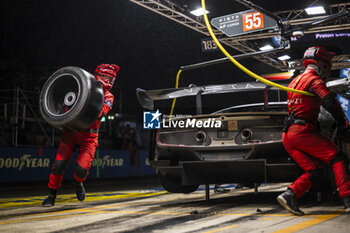 2024-06-16 - 55 HERIAU François (fra), MANN Simon (usa), ROVERA Alessio (ita), Vista AF Corse, Ferrari 296 GT3 #55, LM GT3, FIA WEC, action during the 2024 24 Hours of Le Mans, 4th round of the 2024 FIA World Endurance Championship, on the Circuit des 24 Heures du Mans, from June 15 to 16, 2024 in Le Mans, France - 24 HEURES DU MANS 2024 - RACE - ENDURANCE - MOTORS