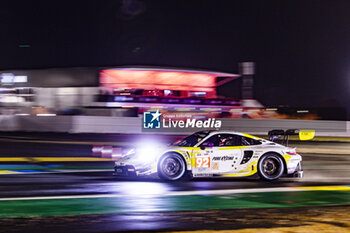 2024-06-16 - 92 MALYKHIN Aliaksandr (kna), STURM Joel (ger), BACHLER Klaus (aut), Manthey Purerxcing, Porsche 911 GT3 R #91, LM GT3, FIA WEC, action during the 2024 24 Hours of Le Mans, 4th round of the 2024 FIA World Endurance Championship, on the Circuit des 24 Heures du Mans, from June 15 to 16, 2024 in Le Mans, France - 24 HEURES DU MANS 2024 - RACE - ENDURANCE - MOTORS