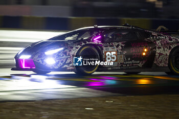 2024-06-16 - 85 BOVY Sarah (bel), FREY Rahel (swi), GATTING Michelle (dnk), Iron Dames, Lamborghini Huracan GT3 Evo2 #85, LM GT3, FIA WEC, action during the 2024 24 Hours of Le Mans, 4th round of the 2024 FIA World Endurance Championship, on the Circuit des 24 Heures du Mans, from June 15 to 16, 2024 in Le Mans, France - 24 HEURES DU MANS 2024 - RACE - ENDURANCE - MOTORS