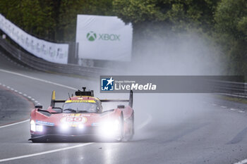 2024-06-16 - 50 FUOCO Antonio (ita), MOLINA Miguel (spa), NIELSEN Nicklas (dnk), Ferrari AF Corse, Ferrari 499P #50, Hypercar, FIA WEC, action during the 2024 24 Hours of Le Mans, 4th round of the 2024 FIA World Endurance Championship, on the Circuit des 24 Heures du Mans, from June 15 to 16, 2024 in Le Mans, France - 24 HEURES DU MANS 2024 - RACE - ENDURANCE - MOTORS