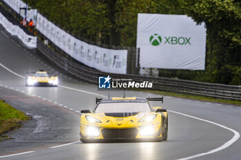 2024-06-16 - 81 EASTWOOD Charlie (irl), ANDRADE Rui (ang), VAN ROMPUY Tom (bel), TF Sport, Corvette Z06 GT3.R #81, LM GT3, FIA WEC, action during the 2024 24 Hours of Le Mans, 4th round of the 2024 FIA World Endurance Championship, on the Circuit des 24 Heures du Mans, from June 15 to 16, 2024 in Le Mans, France - 24 HEURES DU MANS 2024 - RACE - ENDURANCE - MOTORS