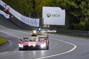 2024-06-16 - 50 FUOCO Antonio (ita), MOLINA Miguel (spa), NIELSEN Nicklas (dnk), Ferrari AF Corse, Ferrari 499P #50, Hypercar, FIA WEC, action during the 2024 24 Hours of Le Mans, 4th round of the 2024 FIA World Endurance Championship, on the Circuit des 24 Heures du Mans, from June 15 to 16, 2024 in Le Mans, France - 24 HEURES DU MANS 2024 - RACE - ENDURANCE - MOTORS