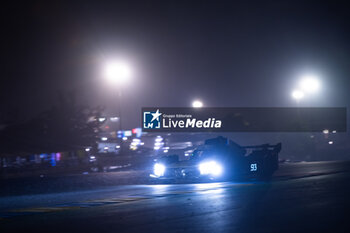 2024-06-16 - 93 VERGNE Jean-Eric (fra), JENSEN Mikkel (dnk), MULLER Nico (swi), Peugeot TotalEnergies, Peugeot 9x8 #93, Hypercar, FIA WEC, action during the 2024 24 Hours of Le Mans, 4th round of the 2024 FIA World Endurance Championship, on the Circuit des 24 Heures du Mans, from June 15 to 16, 2024 in Le Mans, France - 24 HEURES DU MANS 2024 - RACE - ENDURANCE - MOTORS