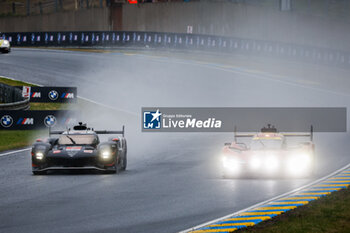 2024-06-16 - 07 LOPEZ José María (arg), KOBAYASHI Kamui (jpn), DE VRIES Nyck (nld), Toyota Gazoo Racing, Toyota GR010 - Hybrid #07, Hypercar, FIA WEC, action, 50 FUOCO Antonio (ita), MOLINA Miguel (spa), NIELSEN Nicklas (dnk), Ferrari AF Corse, Ferrari 499P #50, Hypercar, FIA WEC, action, during the 2024 24 Hours of Le Mans, 4th round of the 2024 FIA World Endurance Championship, on the Circuit des 24 Heures du Mans, from June 15 to 16, 2024 in Le Mans, France - 24 HEURES DU MANS 2024 - RACE - ENDURANCE - MOTORS