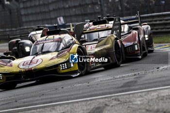 2024-06-16 - 83 KUBICA Robert (pol), SHWARTZMAN Robert (isr), YE Yifei (chn), AF Corse, Ferrari 499P #83, Hypercar, FIA WEC, action during the 2024 24 Hours of Le Mans, 4th round of the 2024 FIA World Endurance Championship, on the Circuit des 24 Heures du Mans, from June 15 to 16, 2024 in Le Mans, France - 24 HEURES DU MANS 2024 - RACE - ENDURANCE - MOTORS