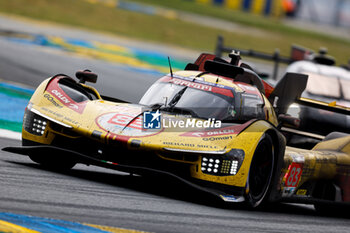 2024-06-16 - 83 KUBICA Robert (pol), SHWARTZMAN Robert (isr), YE Yifei (chn), AF Corse, Ferrari 499P #83, Hypercar, FIA WEC, action during the 2024 24 Hours of Le Mans, 4th round of the 2024 FIA World Endurance Championship, on the Circuit des 24 Heures du Mans, from June 15 to 16, 2024 in Le Mans, France - 24 HEURES DU MANS 2024 - RACE - ENDURANCE - MOTORS