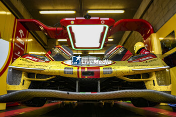 2024-06-16 - 83 KUBICA Robert (pol), SHWARTZMAN Robert (isr), YE Yifei (chn), AF Corse, Ferrari 499P #83, Hypercar, FIA WEC, illustration, stand, box during the 2024 24 Hours of Le Mans, 4th round of the 2024 FIA World Endurance Championship, on the Circuit des 24 Heures du Mans, from June 15 to 16, 2024 in Le Mans, France - 24 HEURES DU MANS 2024 - RACE - ENDURANCE - MOTORS