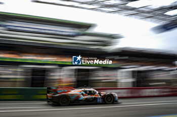 2024-06-16 - 33 MATTSCHULL Alexander (ger), BINDER René (aut), HORR Laurents (ger), DKR Engineering, Oreca 07 - Gibson #33, LMP2 PRO/AM, action, pitlane, during the 2024 24 Hours of Le Mans, 4th round of the 2024 FIA World Endurance Championship, on the Circuit des 24 Heures du Mans, from June 15 to 16, 2024 in Le Mans, France - 24 HEURES DU MANS 2024 - RACE - ENDURANCE - MOTORS