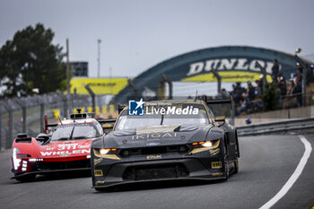 2024-06-16 - 88 OLSEN Dennis (dnk), PEDERSEN Mikkel (dnk), RODA Giorgio (ita), Proton Competition, Ford Mustang GT3 #88, LM GT3, FIA WEC, action during the 2024 24 Hours of Le Mans, 4th round of the 2024 FIA World Endurance Championship, on the Circuit des 24 Heures du Mans, from June 15 to 16, 2024 in Le Mans, France - 24 HEURES DU MANS 2024 - RACE - ENDURANCE - MOTORS