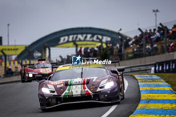 2024-06-16 - 155 LAURSEN Johnny (dnk), LAURSEN Conrad (dnk), TAYLOR Jordan (usa), Spirit of Race, Ferrari 296 LMGT3 #155, LM GT3, action during the 2024 24 Hours of Le Mans, 4th round of the 2024 FIA World Endurance Championship, on the Circuit des 24 Heures du Mans, from June 15 to 16, 2024 in Le Mans, France - 24 HEURES DU MANS 2024 - RACE - ENDURANCE - MOTORS