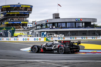 2024-06-16 - 07 LOPEZ José María (arg), KOBAYASHI Kamui (jpn), DE VRIES Nyck (nld), Toyota Gazoo Racing, Toyota GR010 - Hybrid #07, Hypercar, FIA WEC, action MMA Branding during the 2024 24 Hours of Le Mans, 4th round of the 2024 FIA World Endurance Championship, on the Circuit des 24 Heures du Mans, from June 15 to 16, 2024 in Le Mans, France - 24 HEURES DU MANS 2024 - RACE - ENDURANCE - MOTORS