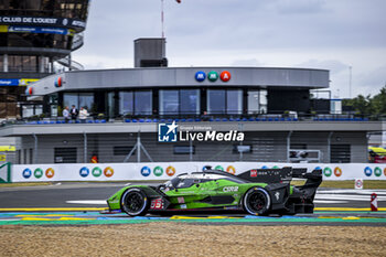 2024-06-16 - 63 BORTOLOTTI Mirko (ita), MORTARA Edoardo (ita), KVYAT Daniil, Lamborghini Iron Lynx, Lamborghini SC63 #63, Hypercar, FIA WEC, action MMA Branding during the 2024 24 Hours of Le Mans, 4th round of the 2024 FIA World Endurance Championship, on the Circuit des 24 Heures du Mans, from June 15 to 16, 2024 in Le Mans, France - 24 HEURES DU MANS 2024 - RACE - ENDURANCE - MOTORS