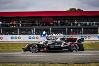 2024-06-16 - 08 BUEMI Sébastien (swi), HARTLEY Brendon (nzl), HIRAKAWA Ryo (jpn), Toyota Gazoo Racing, Toyota GR010 - Hybrid #08, Hypercar, FIA WEC, action MMA Branding during the 2024 24 Hours of Le Mans, 4th round of the 2024 FIA World Endurance Championship, on the Circuit des 24 Heures du Mans, from June 15 to 16, 2024 in Le Mans, France - 24 HEURES DU MANS 2024 - RACE - ENDURANCE - MOTORS