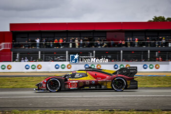 2024-06-16 - 50 FUOCO Antonio (ita), MOLINA Miguel (spa), NIELSEN Nicklas (dnk), Ferrari AF Corse, Ferrari 499P #50, Hypercar, FIA WEC, action MMA Branding during the 2024 24 Hours of Le Mans, 4th round of the 2024 FIA World Endurance Championship, on the Circuit des 24 Heures du Mans, from June 15 to 16, 2024 in Le Mans, France - 24 HEURES DU MANS 2024 - RACE - ENDURANCE - MOTORS