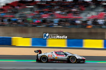 2024-06-16 - 55 HERIAU François (fra), MANN Simon (usa), ROVERA Alessio (ita), Vista AF Corse, Ferrari 296 GT3 #55, LM GT3, FIA WEC, action during the 2024 24 Hours of Le Mans, 4th round of the 2024 FIA World Endurance Championship, on the Circuit des 24 Heures du Mans, from June 15 to 16, 2024 in Le Mans, France - 24 HEURES DU MANS 2024 - RACE - ENDURANCE - MOTORS