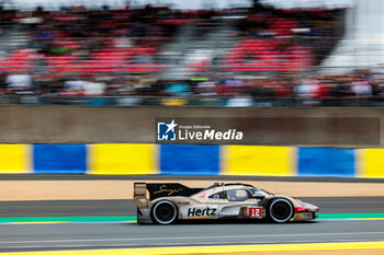 2024-06-16 - 12 STEVENS Will (gbr), ILOTT Callum (gbr), NATO Norman (fra), Hertz Team Jota, Porsche 963 #12, Hypercar, FIA WEC, action during the 2024 24 Hours of Le Mans, 4th round of the 2024 FIA World Endurance Championship, on the Circuit des 24 Heures du Mans, from June 15 to 16, 2024 in Le Mans, France - 24 HEURES DU MANS 2024 - RACE - ENDURANCE - MOTORS