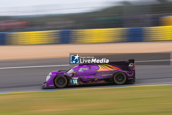 2024-06-16 - 14 HYETT PJ (usa), DELETRAZ Louis (swi), QUINN Alex (gbr), AO by TF, Oreca 07 - Gibson #14, LMP2 PRO/AM, action during the 2024 24 Hours of Le Mans, 4th round of the 2024 FIA World Endurance Championship, on the Circuit des 24 Heures du Mans, from June 15 to 16, 2024 in Le Mans, France - 24 HEURES DU MANS 2024 - RACE - ENDURANCE - MOTORS