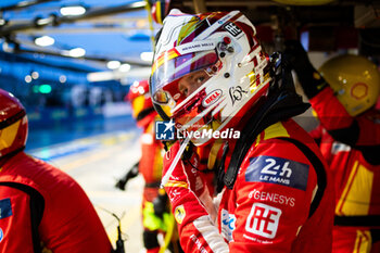 2024-06-16 - NIELSEN Nicklas (dnk), Ferrari AF Corse, Ferrari 499P #50, Hypercar, FIA WEC, portrait during the 2024 24 Hours of Le Mans, 4th round of the 2024 FIA World Endurance Championship, on the Circuit des 24 Heures du Mans, from June 15 to 16, 2024 in Le Mans, France - 24 HEURES DU MANS 2024 - RACE - ENDURANCE - MOTORS