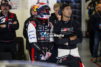 2024-06-16 - BUEMI Sébastien (swi), Toyota Gazoo Racing, Toyota GR010 - Hybrid #08, Hypercar, FIA WEC, HIRAKAWA Ryo (jpn), Toyota Gazoo Racing, Toyota GR010 - Hybrid #08, Hypercar, FIA WEC, portrait during the 2024 24 Hours of Le Mans, 4th round of the 2024 FIA World Endurance Championship, on the Circuit des 24 Heures du Mans, from June 15 to 16, 2024 in Le Mans, France - 24 HEURES DU MANS 2024 - RACE - ENDURANCE - MOTORS