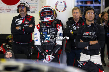 2024-06-16 - BUEMI Sébastien (swi), Toyota Gazoo Racing, Toyota GR010 - Hybrid #08, Hypercar, FIA WEC, HIRAKAWA Ryo (jpn), Toyota Gazoo Racing, Toyota GR010 - Hybrid #08, Hypercar, FIA WEC, portrait during the 2024 24 Hours of Le Mans, 4th round of the 2024 FIA World Endurance Championship, on the Circuit des 24 Heures du Mans, from June 15 to 16, 2024 in Le Mans, France - 24 HEURES DU MANS 2024 - RACE - ENDURANCE - MOTORS