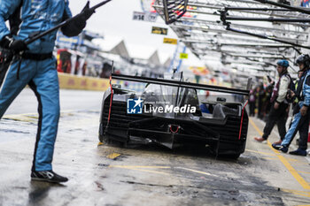 2024-06-16 - 02 BAMBER Earl (nzl), LYNN Alex (gbr), PALOU Alex (spa), Cadillac Racing, Cadillac V-Series.R #02, Hypercar, FIA WEC, action during the 2024 24 Hours of Le Mans, 4th round of the 2024 FIA World Endurance Championship, on the Circuit des 24 Heures du Mans, from June 15 to 16, 2024 in Le Mans, France - 24 HEURES DU MANS 2024 - RACE - ENDURANCE - MOTORS