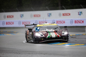 2024-06-16 - 155 LAURSEN Johnny (dnk), LAURSEN Conrad (dnk), TAYLOR Jordan (usa), Spirit of Race, Ferrari 296 LMGT3 #155, LM GT3, action during the 2024 24 Hours of Le Mans, 4th round of the 2024 FIA World Endurance Championship, on the Circuit des 24 Heures du Mans, from June 15 to 16, 2024 in Le Mans, France - 24 HEURES DU MANS 2024 - RACE - ENDURANCE - MOTORS