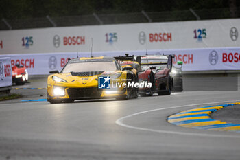 2024-06-16 - 81 EASTWOOD Charlie (irl), ANDRADE Rui (ang), VAN ROMPUY Tom (bel), TF Sport, Corvette Z06 GT3.R #81, LM GT3, FIA WEC, action during the 2024 24 Hours of Le Mans, 4th round of the 2024 FIA World Endurance Championship, on the Circuit des 24 Heures du Mans, from June 15 to 16, 2024 in Le Mans, France - 24 HEURES DU MANS 2024 - RACE - ENDURANCE - MOTORS