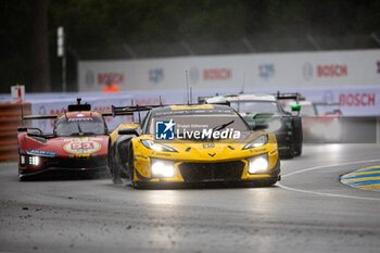 2024-06-16 - 81 EASTWOOD Charlie (irl), ANDRADE Rui (ang), VAN ROMPUY Tom (bel), TF Sport, Corvette Z06 GT3.R #81, LM GT3, FIA WEC, action during the 2024 24 Hours of Le Mans, 4th round of the 2024 FIA World Endurance Championship, on the Circuit des 24 Heures du Mans, from June 15 to 16, 2024 in Le Mans, France - 24 HEURES DU MANS 2024 - RACE - ENDURANCE - MOTORS