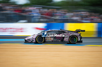 2024-06-16 - 85 BOVY Sarah (bel), FREY Rahel (swi), GATTING Michelle (dnk), Iron Dames, Lamborghini Huracan GT3 Evo2 #85, LM GT3, FIA WEC, action during the 2024 24 Hours of Le Mans, 4th round of the 2024 FIA World Endurance Championship, on the Circuit des 24 Heures du Mans, from June 15 to 16, 2024 in Le Mans, France - 24 HEURES DU MANS 2024 - RACE - ENDURANCE - MOTORS