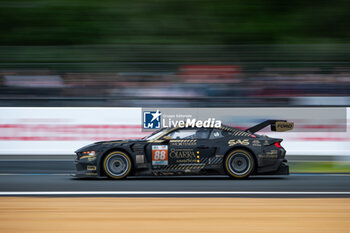 2024-06-16 - 88 OLSEN Dennis (dnk), PEDERSEN Mikkel (dnk), RODA Giorgio (ita), Proton Competition, Ford Mustang GT3 #88, LM GT3, FIA WEC, action during the 2024 24 Hours of Le Mans, 4th round of the 2024 FIA World Endurance Championship, on the Circuit des 24 Heures du Mans, from June 15 to 16, 2024 in Le Mans, France - 24 HEURES DU MANS 2024 - RACE - ENDURANCE - MOTORS