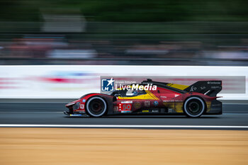 2024-06-16 - 50 FUOCO Antonio (ita), MOLINA Miguel (spa), NIELSEN Nicklas (dnk), Ferrari AF Corse, Ferrari 499P #50, Hypercar, FIA WEC, action during the 2024 24 Hours of Le Mans, 4th round of the 2024 FIA World Endurance Championship, on the Circuit des 24 Heures du Mans, from June 15 to 16, 2024 in Le Mans, France - 24 HEURES DU MANS 2024 - RACE - ENDURANCE - MOTORS