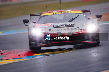 2024-06-16 - 55 HERIAU François (fra), MANN Simon (usa), ROVERA Alessio (ita), Vista AF Corse, Ferrari 296 GT3 #55, LM GT3, FIA WEC, action during the 2024 24 Hours of Le Mans, 4th round of the 2024 FIA World Endurance Championship, on the Circuit des 24 Heures du Mans, from June 15 to 16, 2024 in Le Mans, France - 24 HEURES DU MANS 2024 - RACE - ENDURANCE - MOTORS