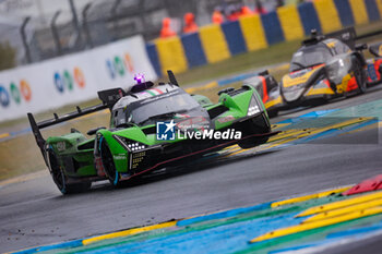 2024-06-16 - 63 BORTOLOTTI Mirko (ita), MORTARA Edoardo (ita), KVYAT Daniil, Lamborghini Iron Lynx, Lamborghini SC63 #63, Hypercar, FIA WEC, action during the 2024 24 Hours of Le Mans, 4th round of the 2024 FIA World Endurance Championship, on the Circuit des 24 Heures du Mans, from June 15 to 16, 2024 in Le Mans, France - 24 HEURES DU MANS 2024 - RACE - ENDURANCE - MOTORS